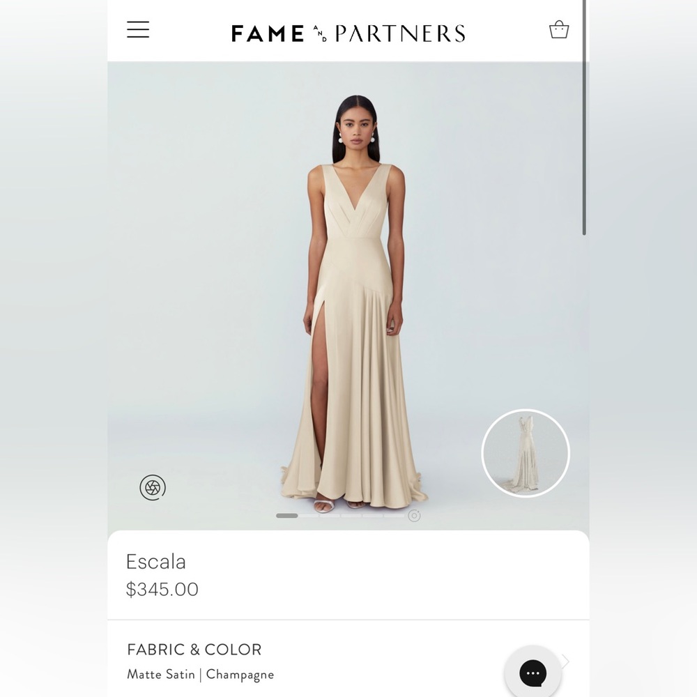 Fame and partners brand new never worn bridesmaid dress